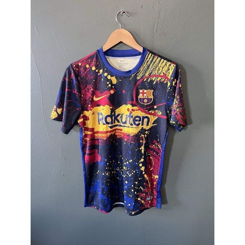 BARCELONA 2019 2020 PRI-MATCH SHIRT FOOOTBALL SOCCER NIKE MENS SIZE Medium